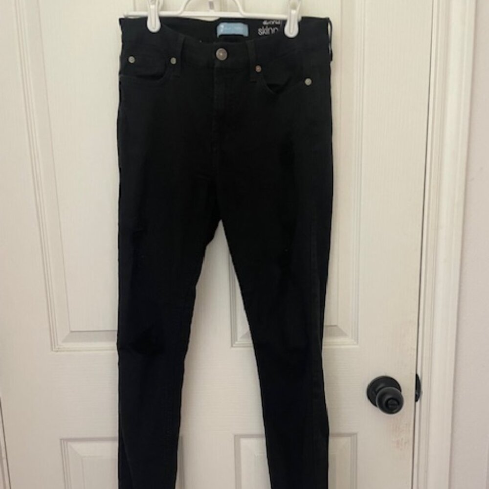 7 for All Mankind Black - Blair - Skinny Ankle Jeans